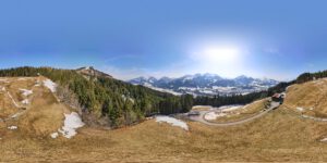 Pillerseetal in Österreich Drohnenbild